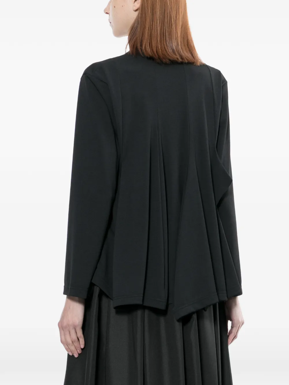 Comme Des Garçons Gedrapeerd T-shirt Zwart