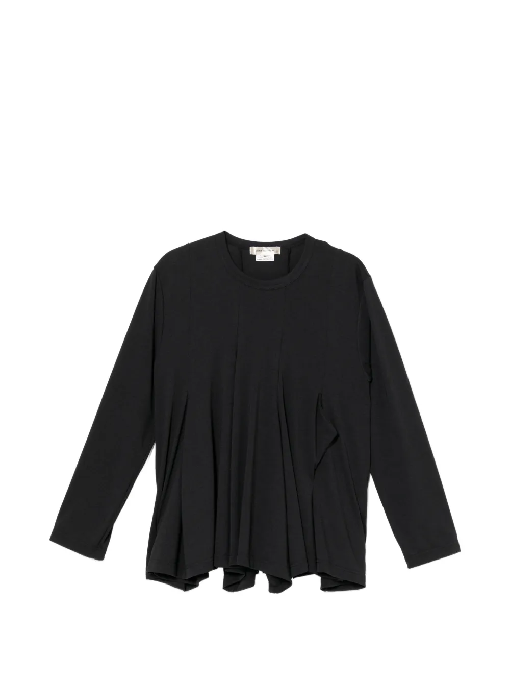 Comme Des Garçons T-shirt drappeggiata - Nero