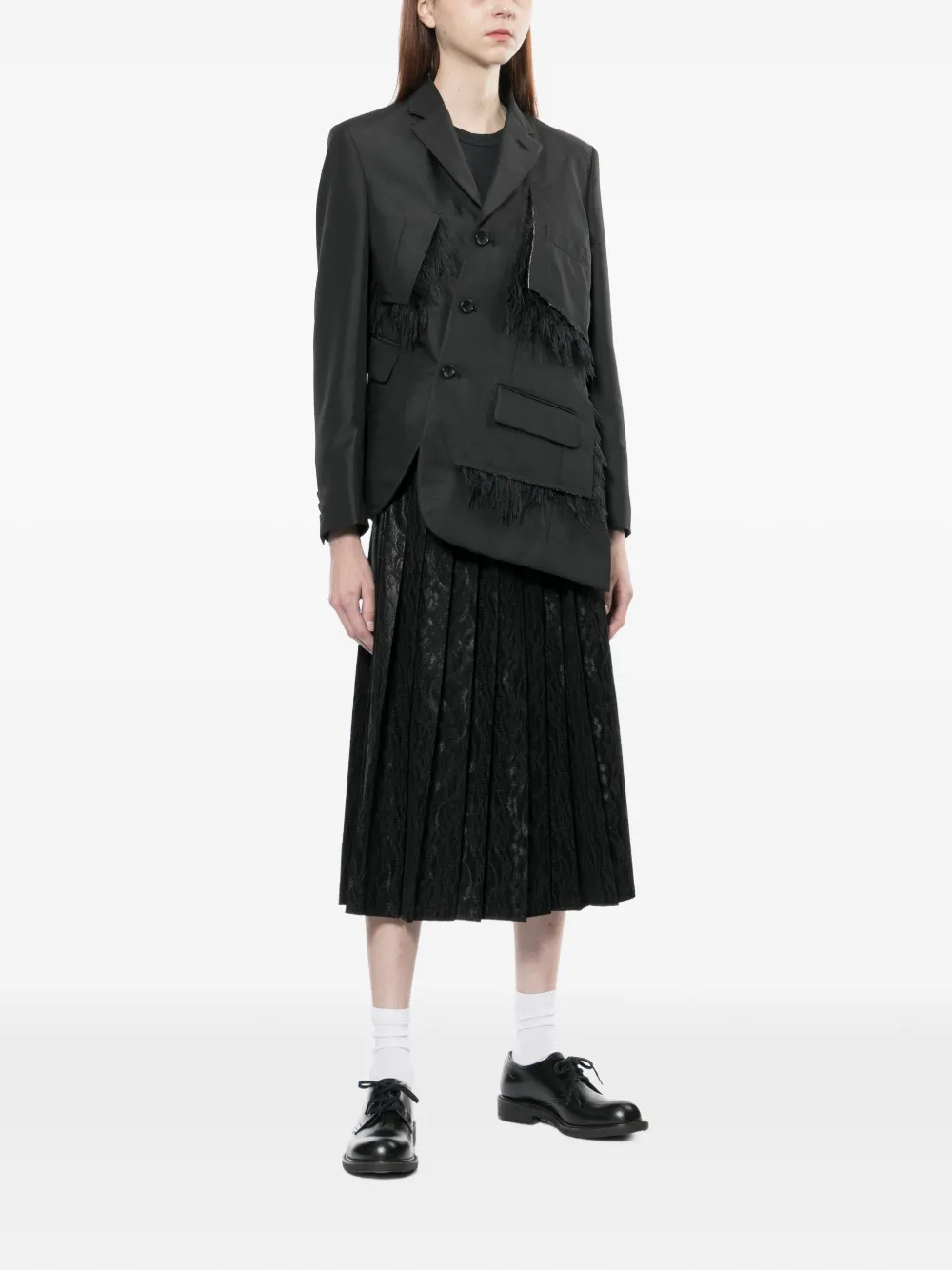  Comme Des Garçons Asymmetric Blazer - Black 