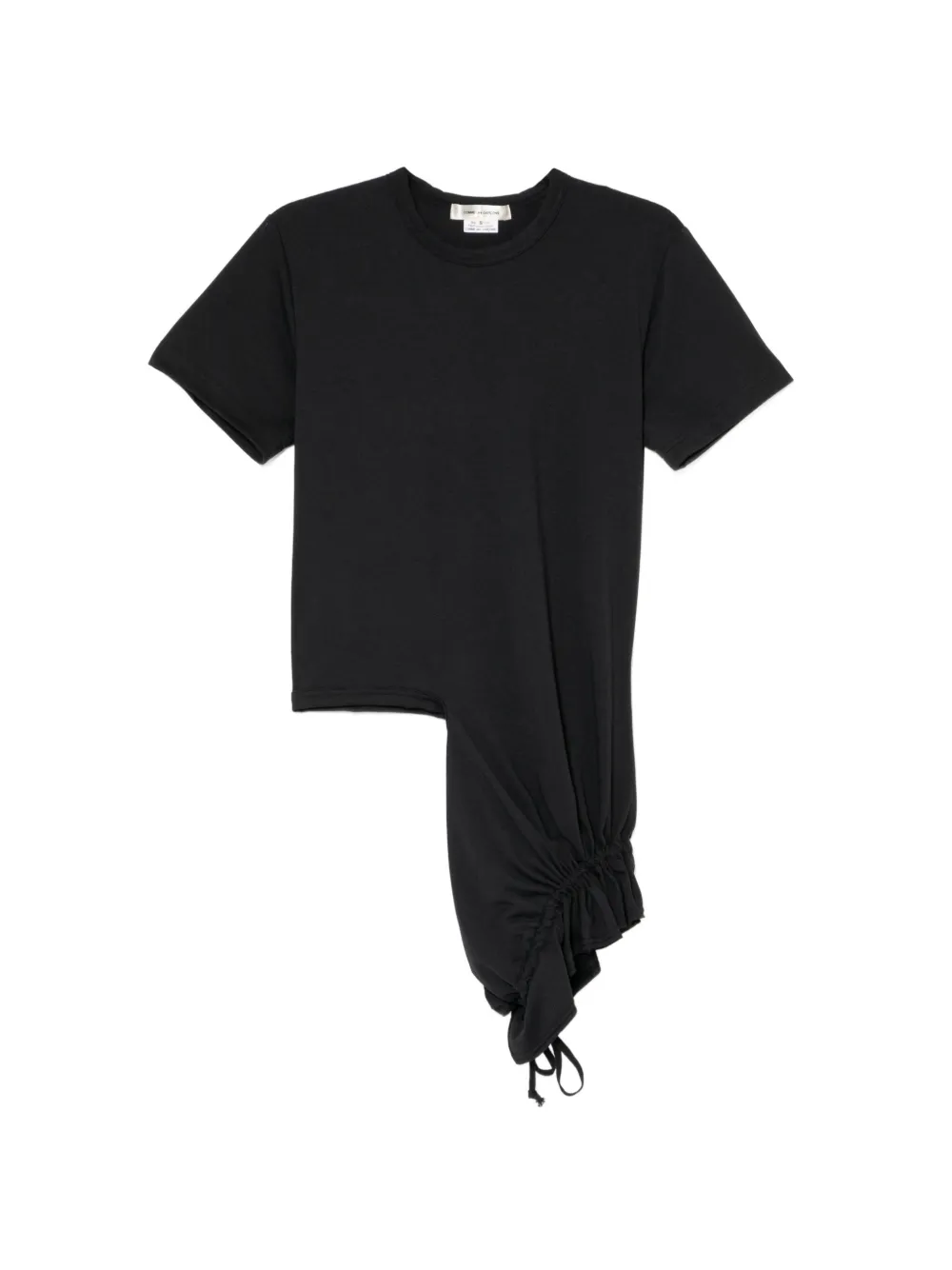 Comme Des Garçons T-shirt con arricciatura - Nero