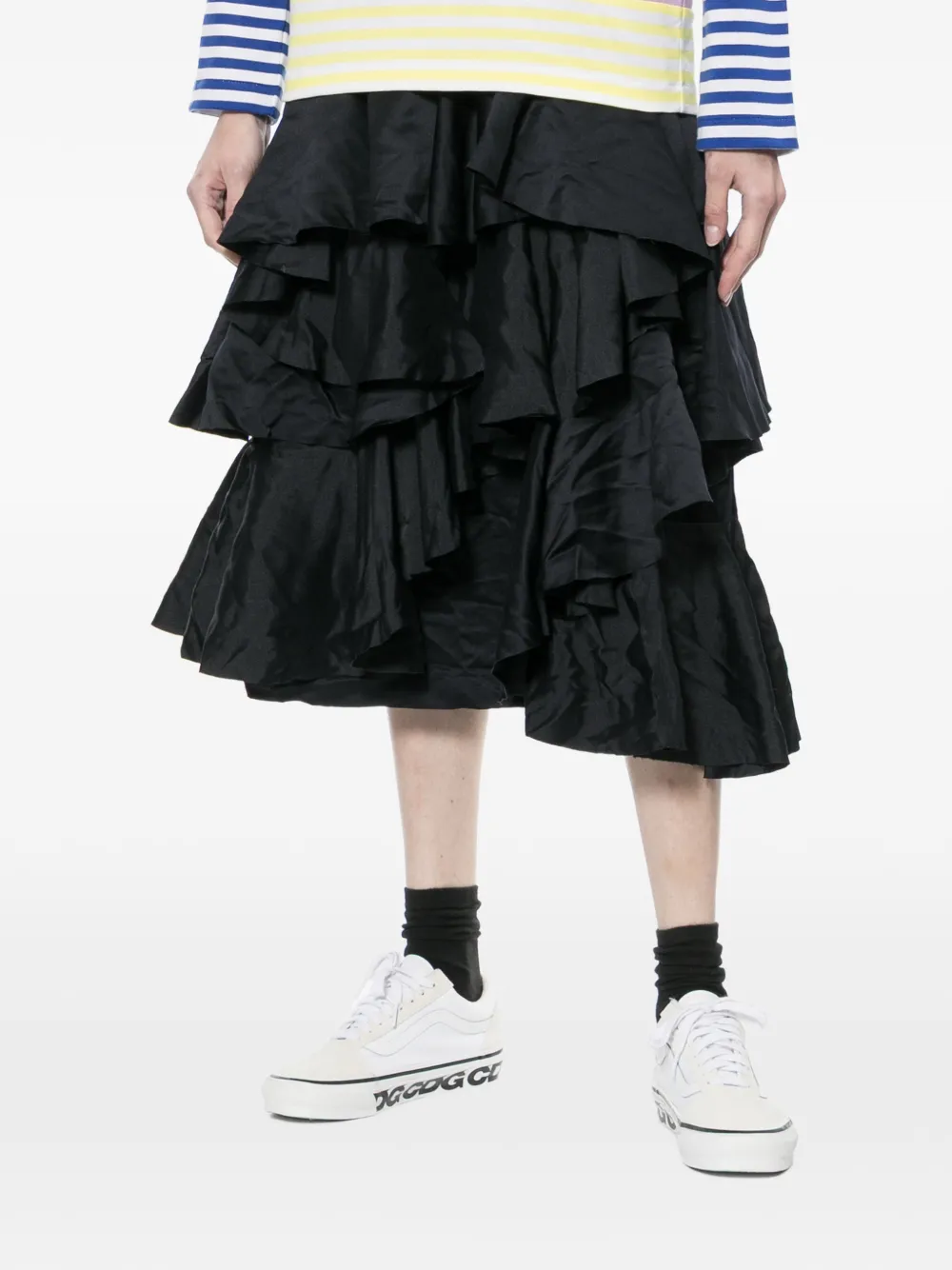  Comme Des Garçons Comme Des Garçons Falda Con Volantes - Azul 