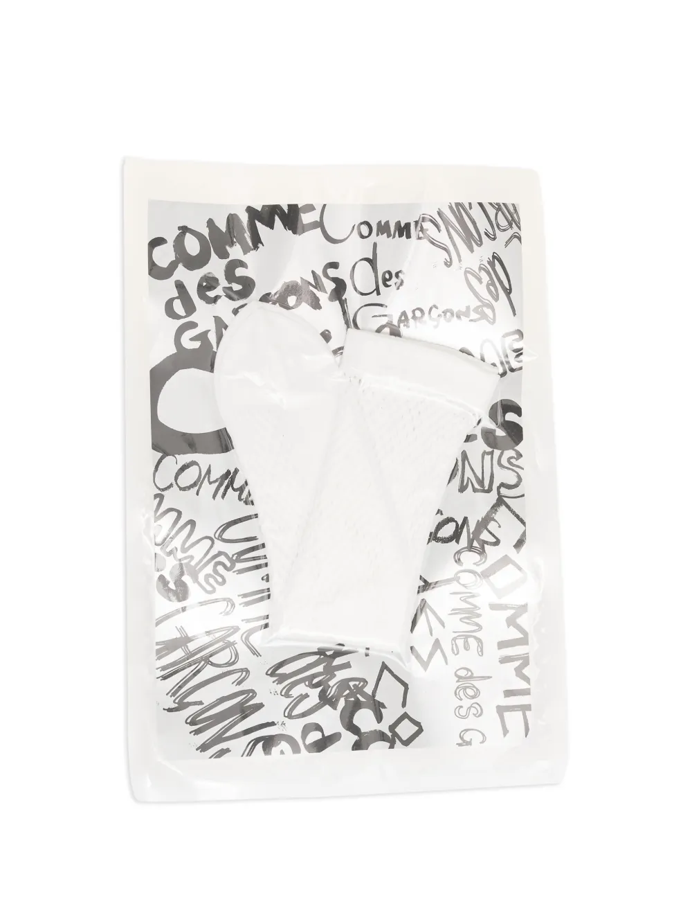 Comme Des Garçons Calzini con logo - Bianco