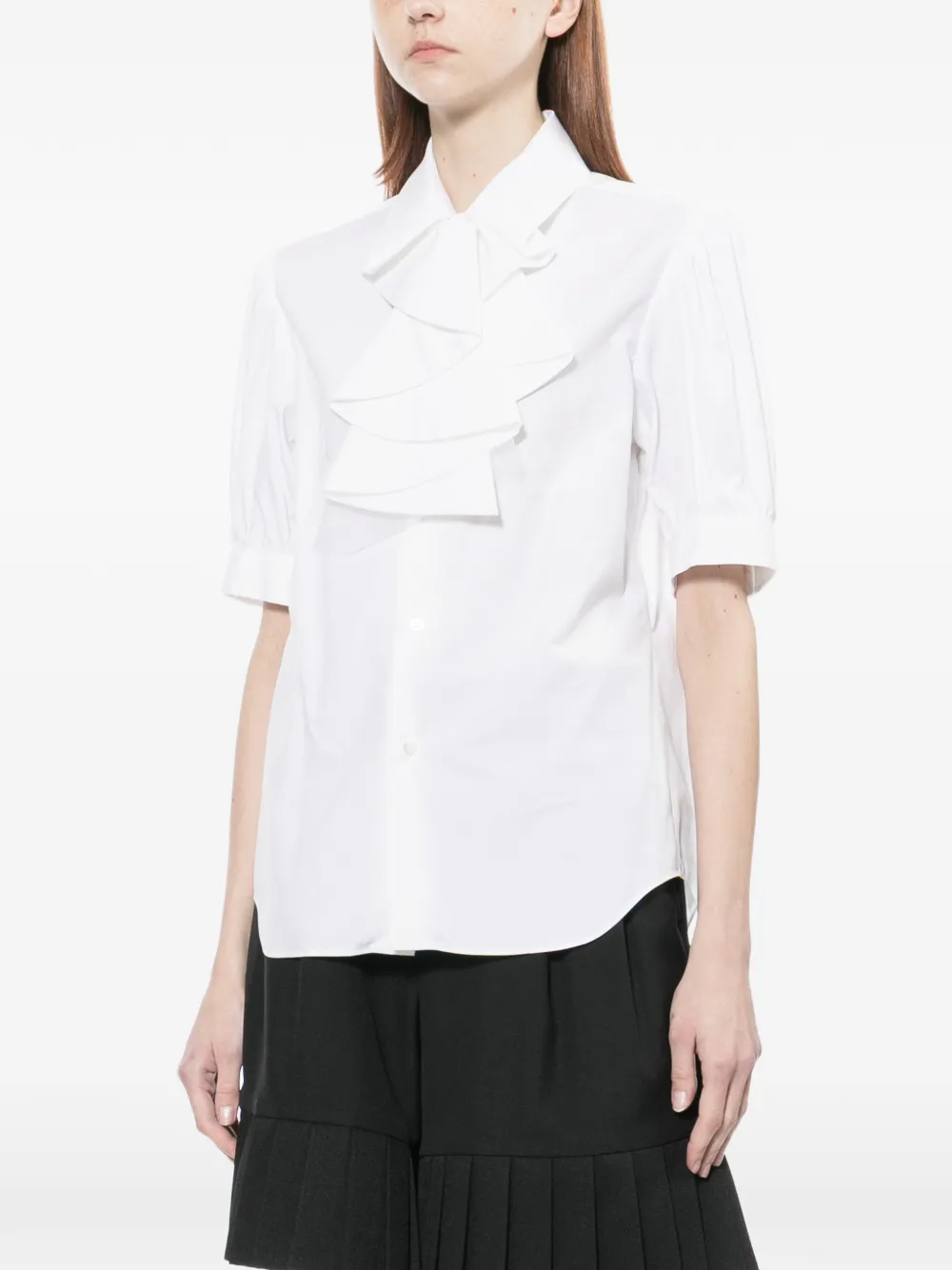 Ruffle-Collar Shirt