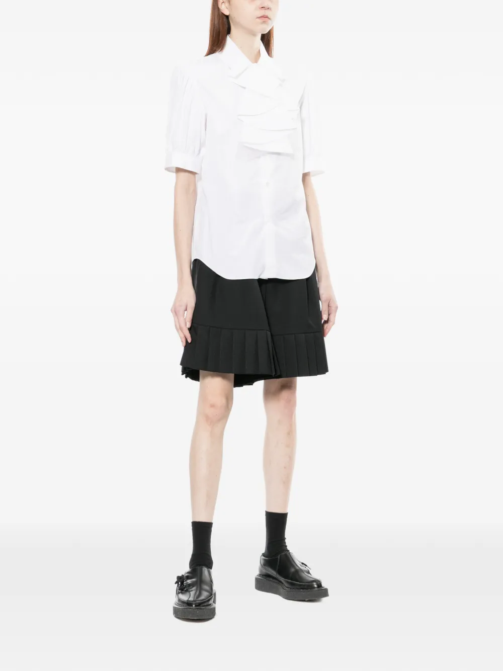 Ruffle-Collar Shirt