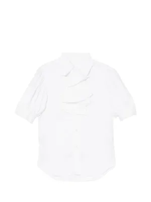 【新品】ノワールケイニノミヤ シャツ S ホワイト100%コットン Noir Kei Ninomiya コットン シャツ | ホワイト | FARFETCH JP