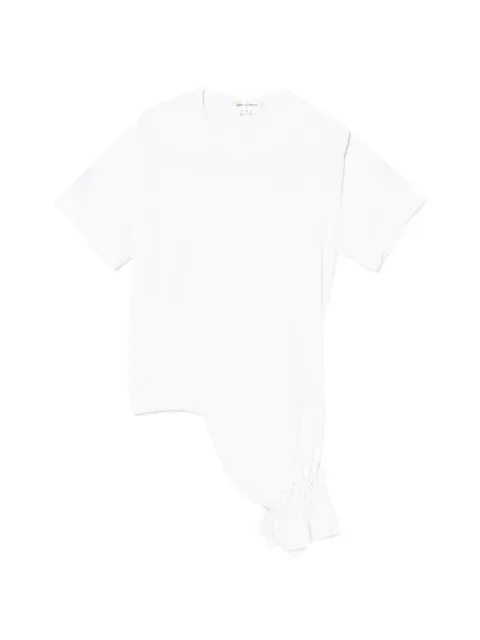 Comme Des Garçons 비대칭 드로스트링 티셔츠