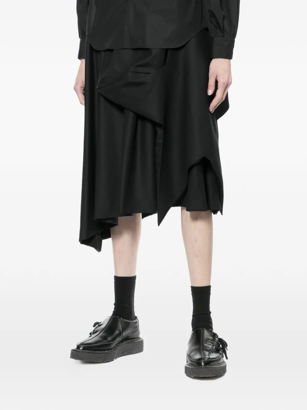 Noir Kei Ninomiya Asymmetrische rok Zwart