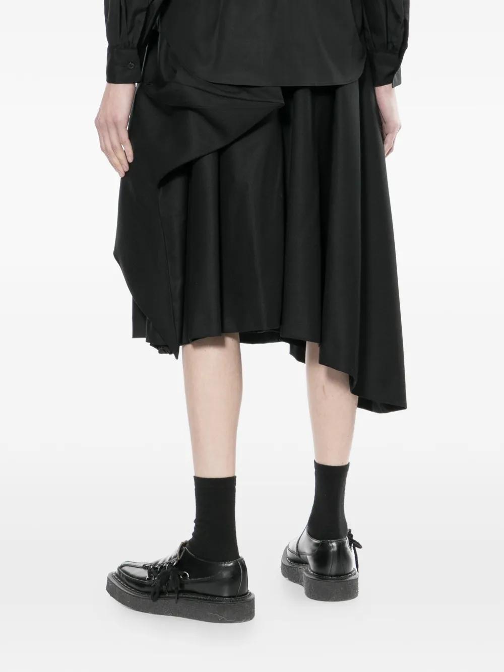 Noir Kei Ninomiya Asymmetrische rok Zwart