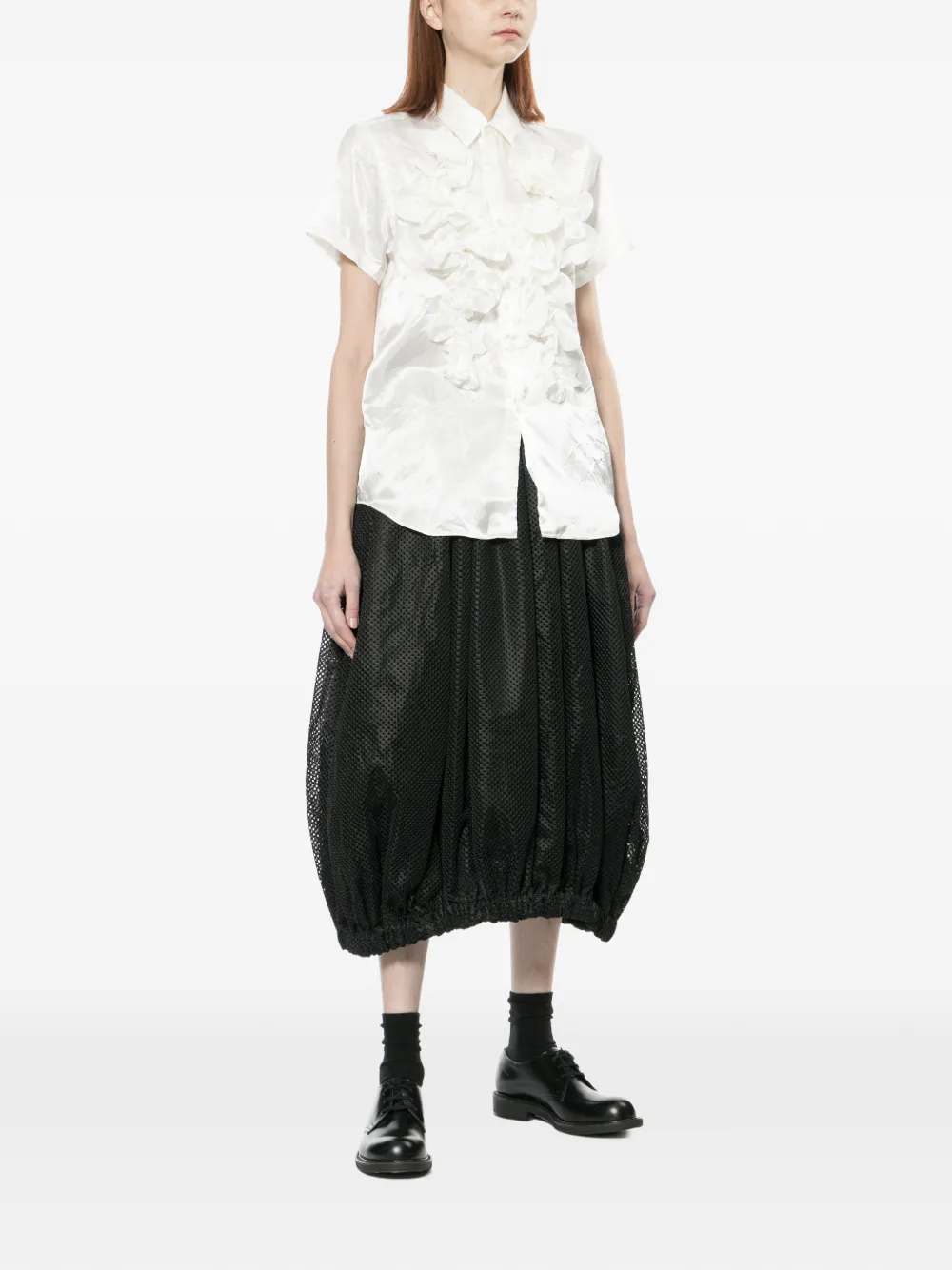 Comme Des Garçons Comme Des Garçons Gesmockte rok Zwart
