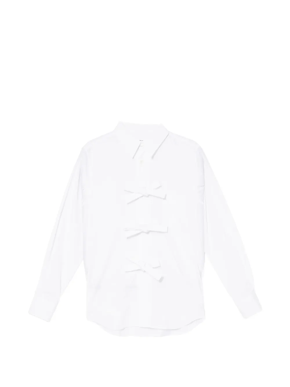 Comme Des Garçons Comme Des Garçons Camicia con fiocco - Bianco