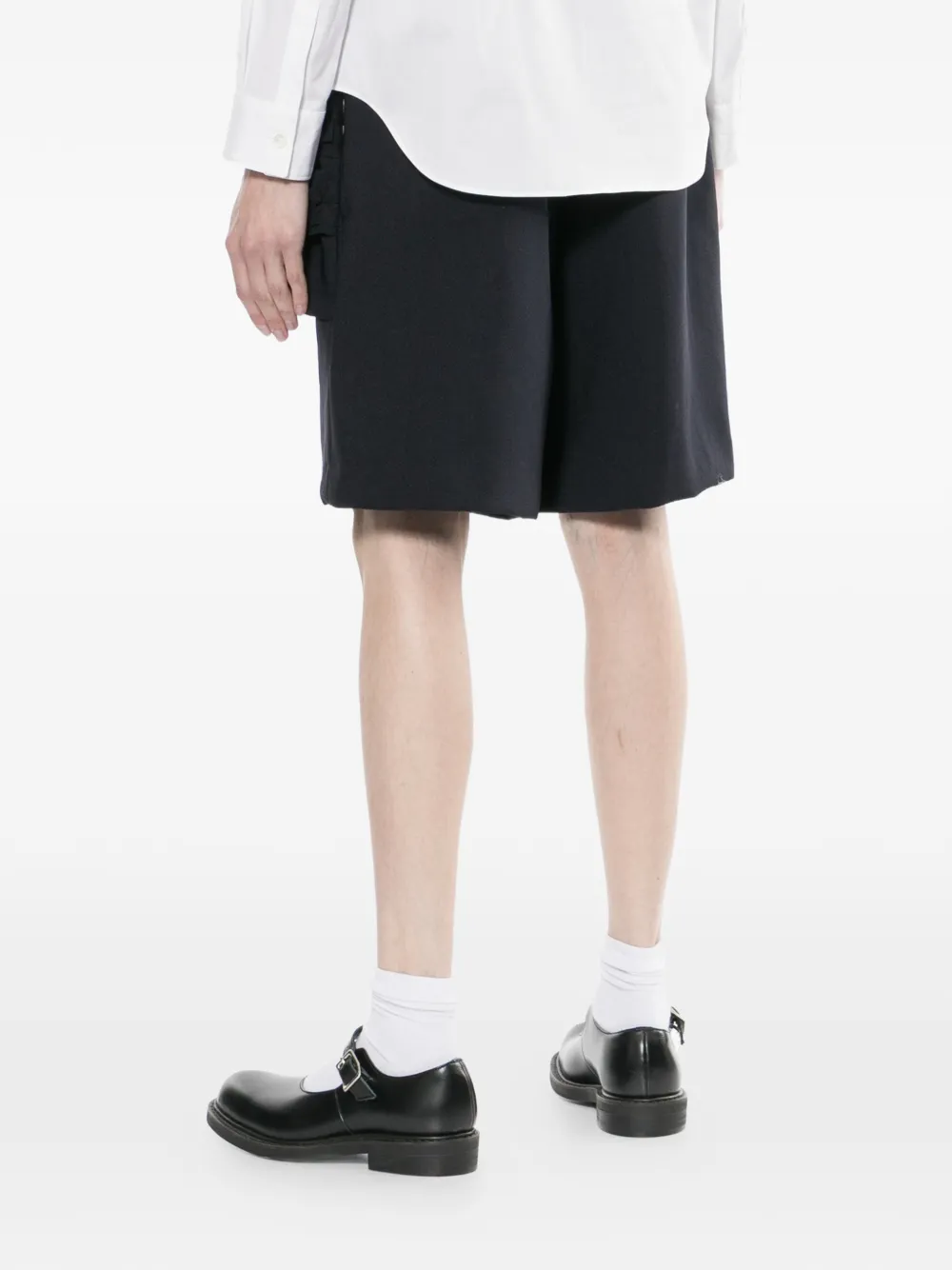 ruffle knee-length shorts