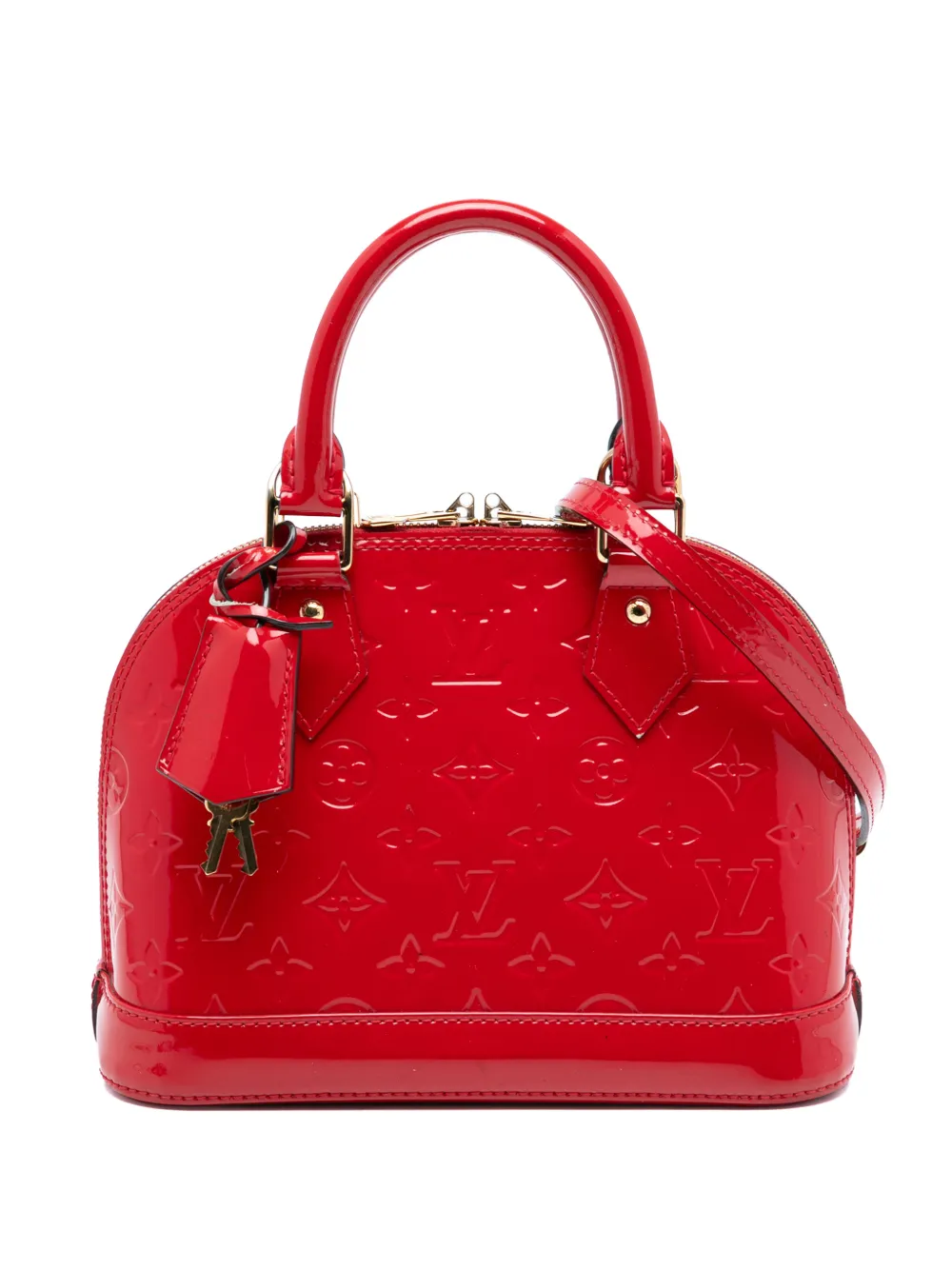 Louis Vuitton Pre-Owned 2016 Monogram Vernis Alma BB satchel - Rosso