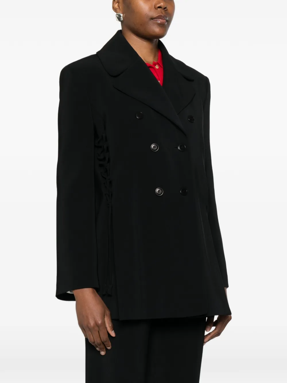  Ermanno Scervino Double-breasted Blazer - Black 