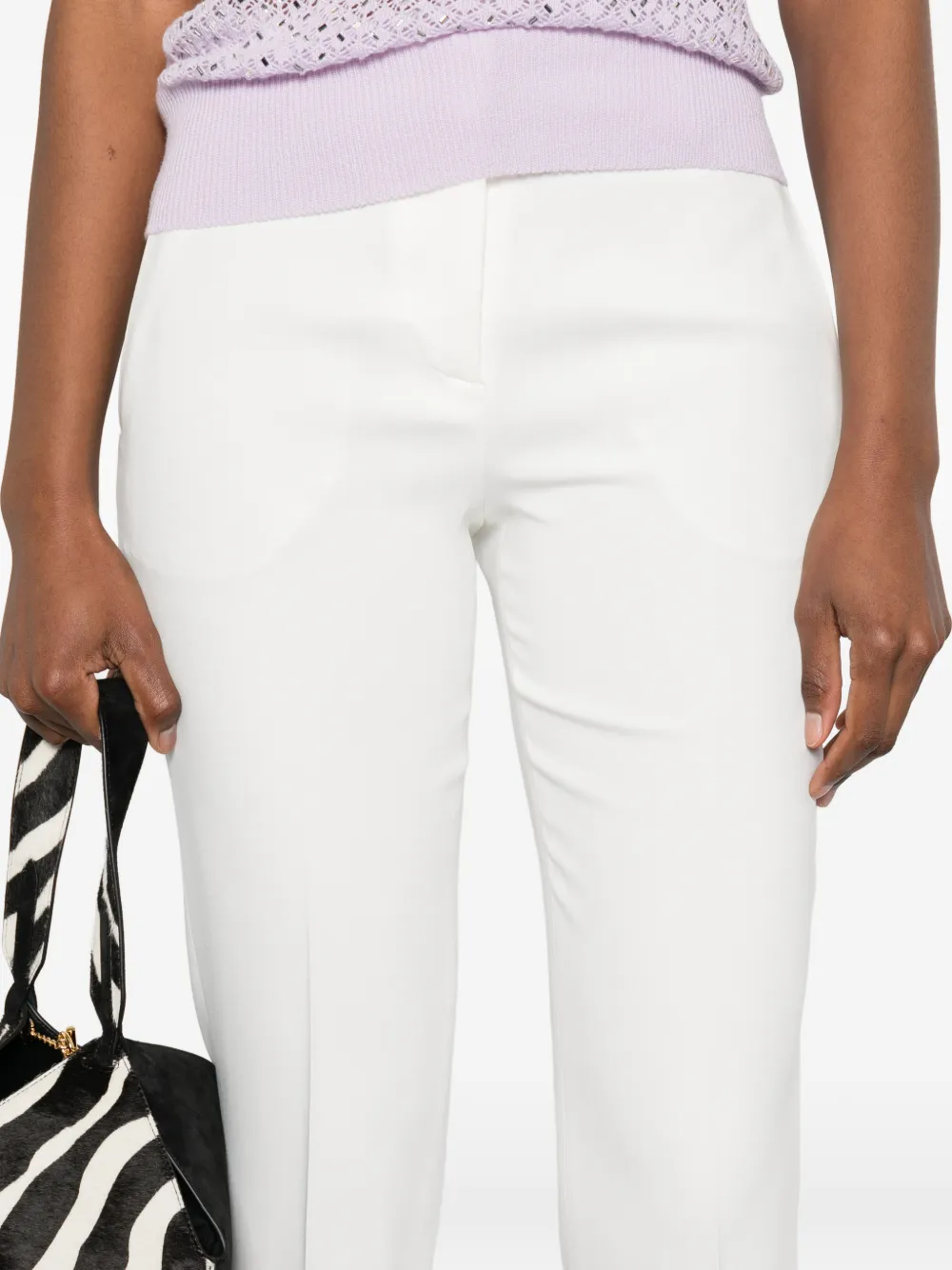 Ermanno Scervino Straight broek met riemlus Wit