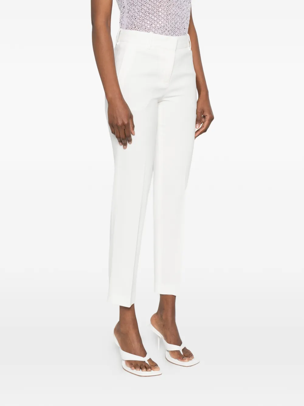 Ermanno Scervino Straight broek met riemlus Wit