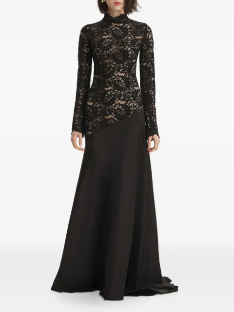 2310 STUDIO lace long-sleeve maxi dress