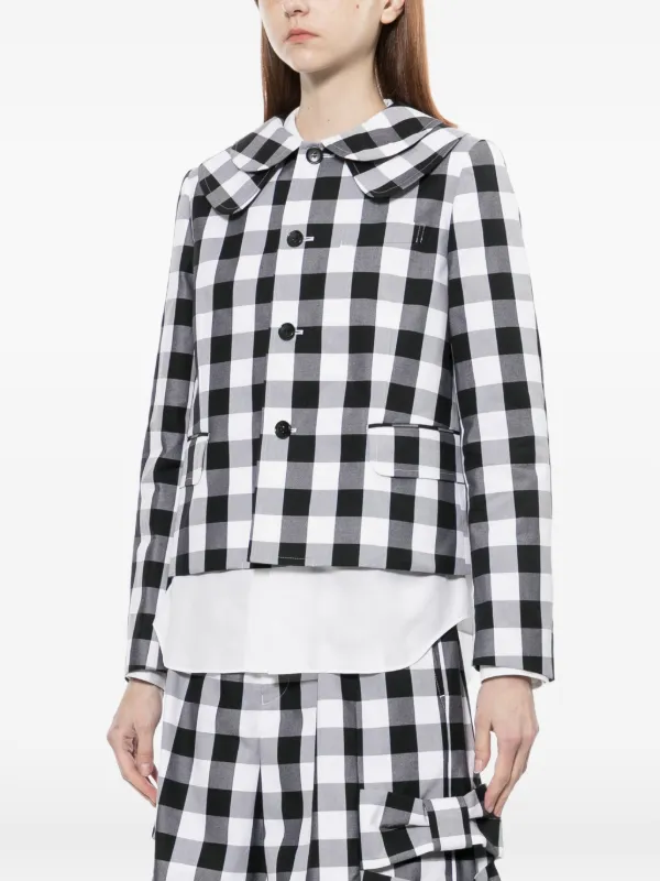 Comme Des Garçons Girl チェック ジャケット | ブラック | FARFETCH JP