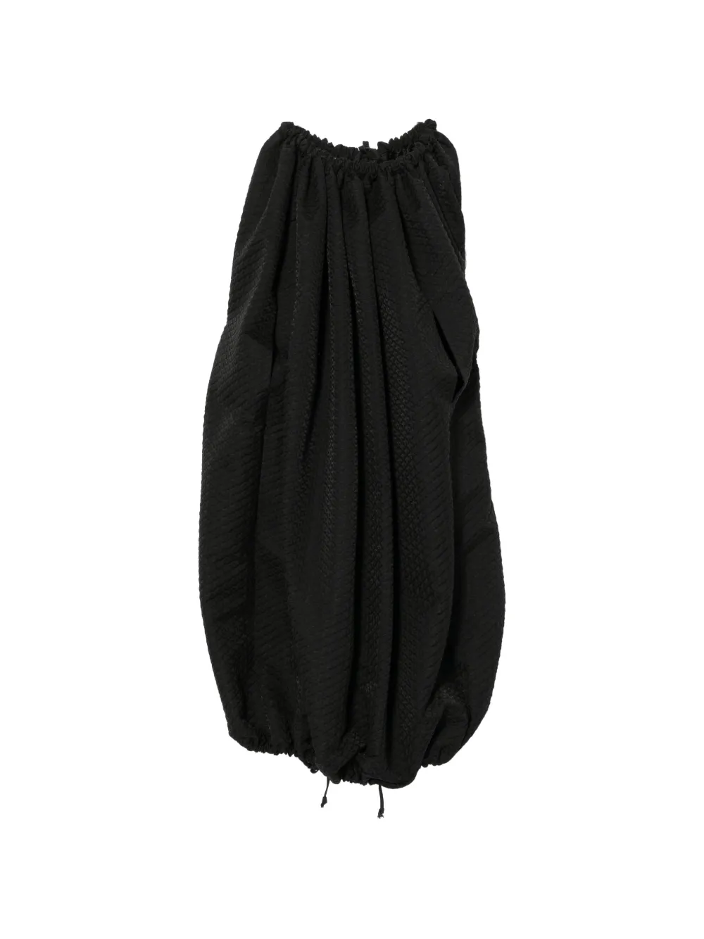 Comme Des Garçons Abito con arricciature - Nero