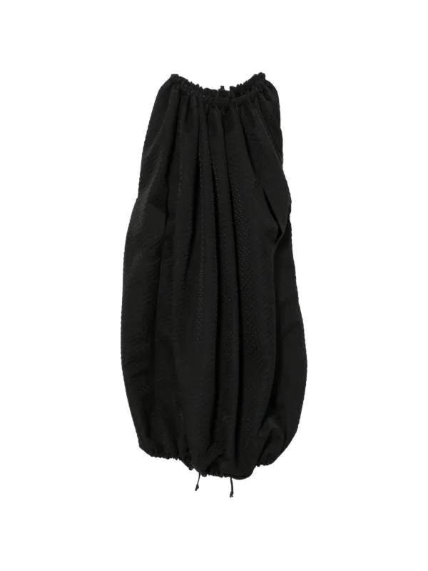 Comme des Garçons Textured Gathered Dress in Black