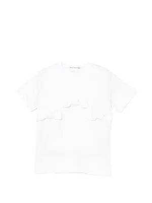 Comme Des Garçons Girl チュールレイヤーラッフル Tシャツ | ホワイト