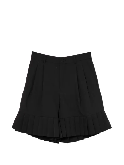 Noir Kei Ninomiya pleated-trim shorts