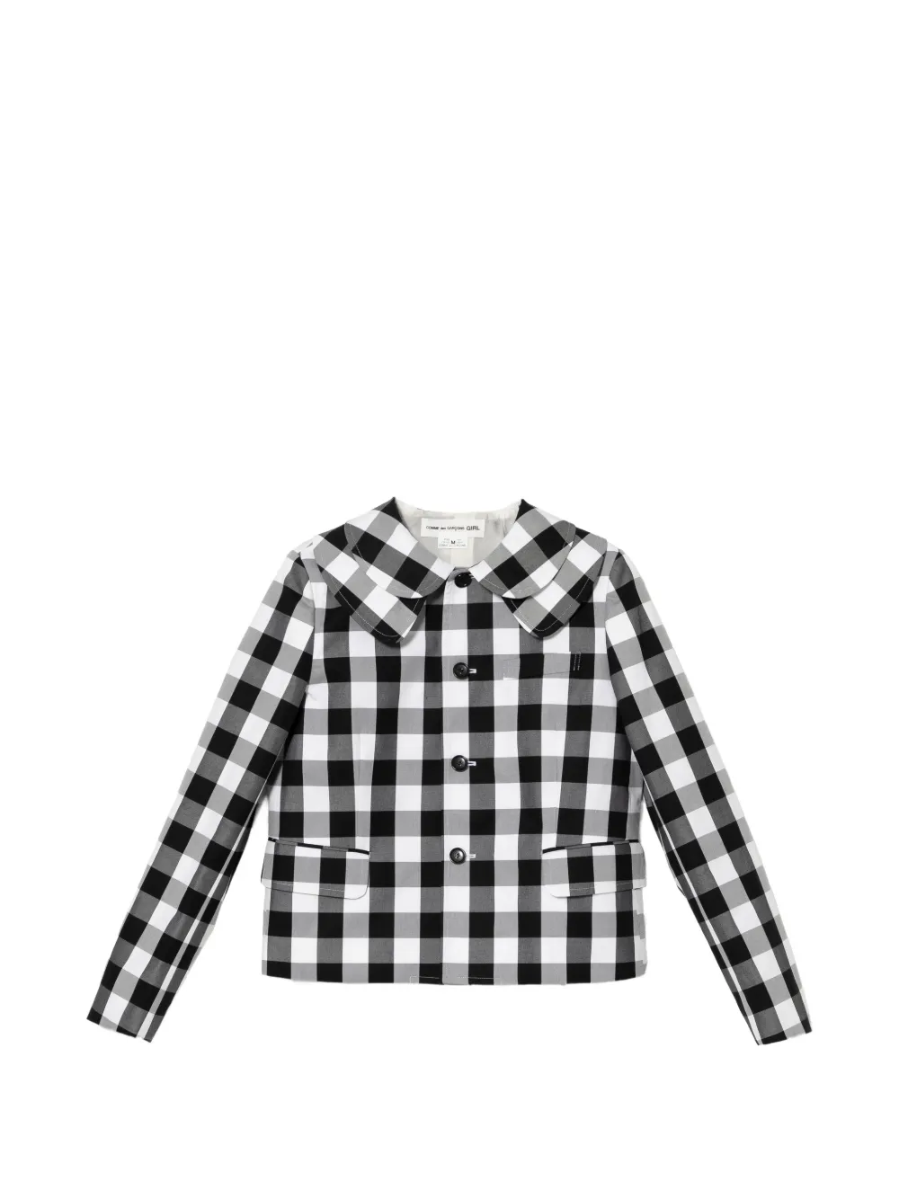 Comme Des Garçons Girl Jacke mit Vichy-Karo - Schwarz