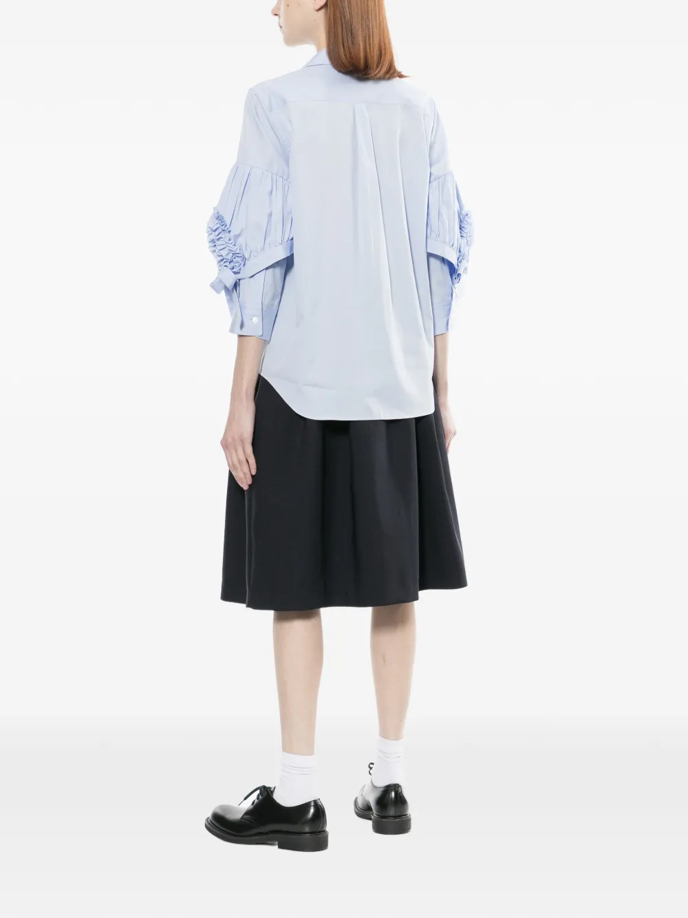 Comme Des Garçons Girl Blouse met ruches en strik Blauw