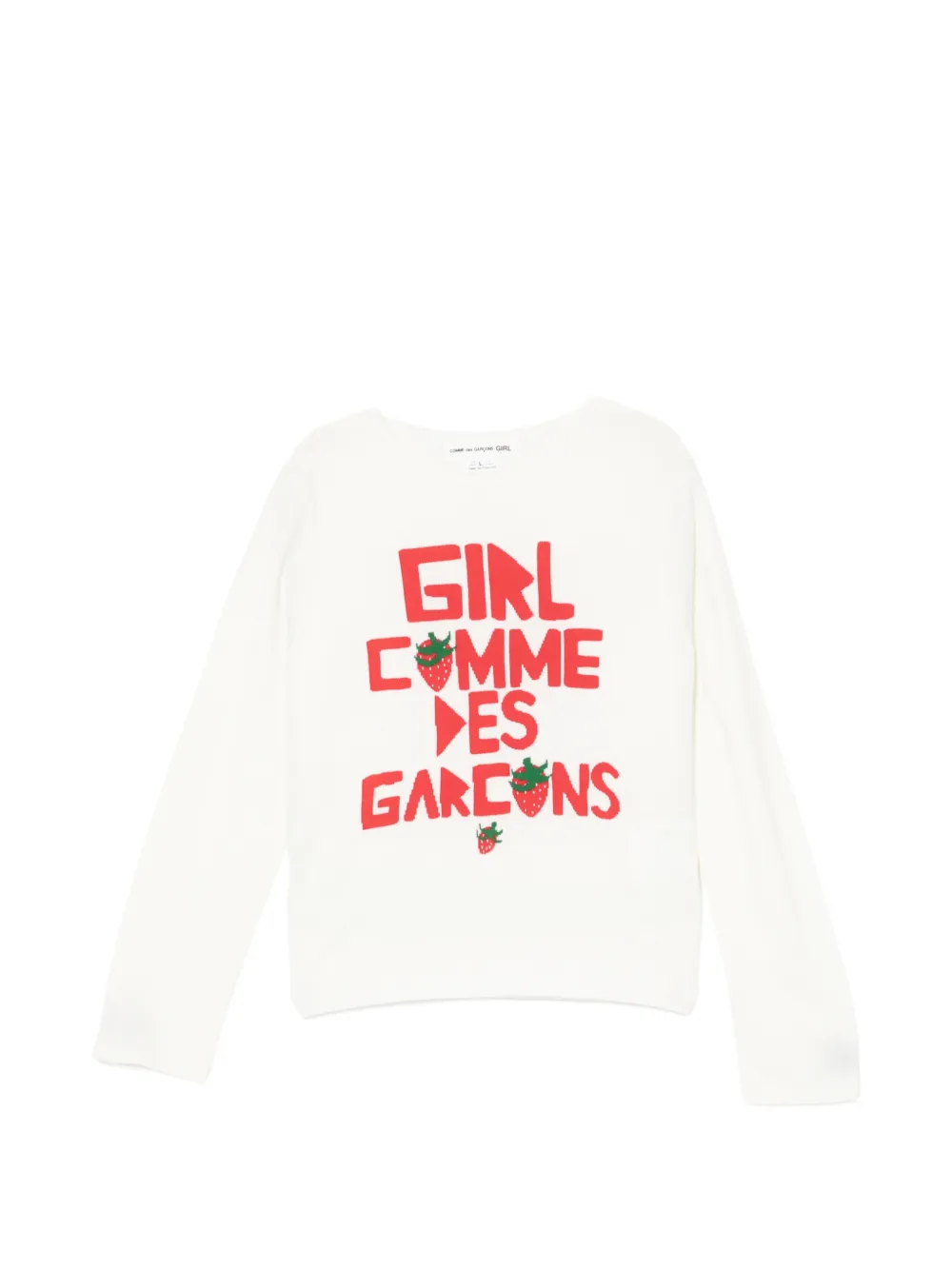 Comme Des Garçons Girl graphic long-sleeve jumper - Neutrals