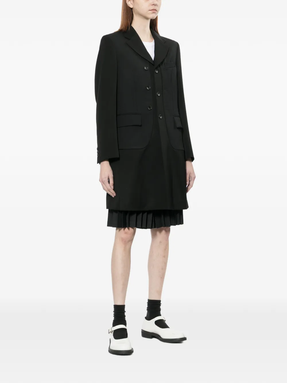  Comme Des Garçons Comme Des Garçons Single-breasted Coat - White 