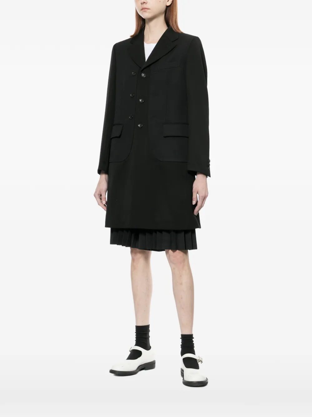  Comme Des Garçons Comme Des Garçons Single-breasted Coat - White 