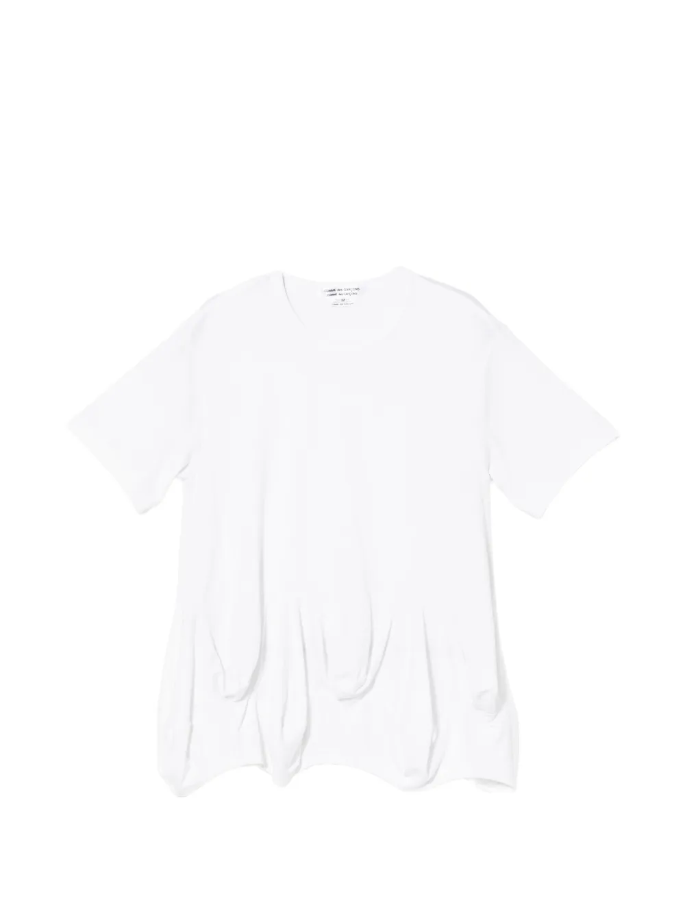 Comme Des Garçons Comme Des Garçons T-shirt con ruches - Bianco