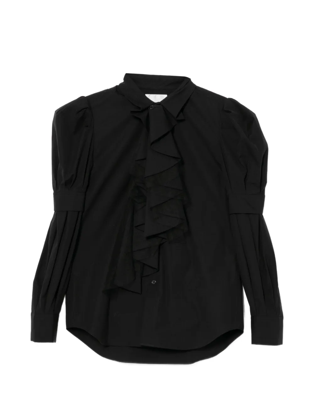 Noir Kei Ninomiya Camicia con ruches - Nero