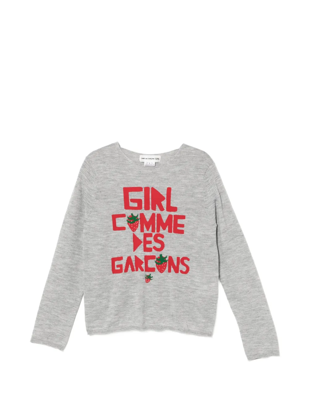 Comme Des Garçons Girl Maglione con ricamo - Grigio