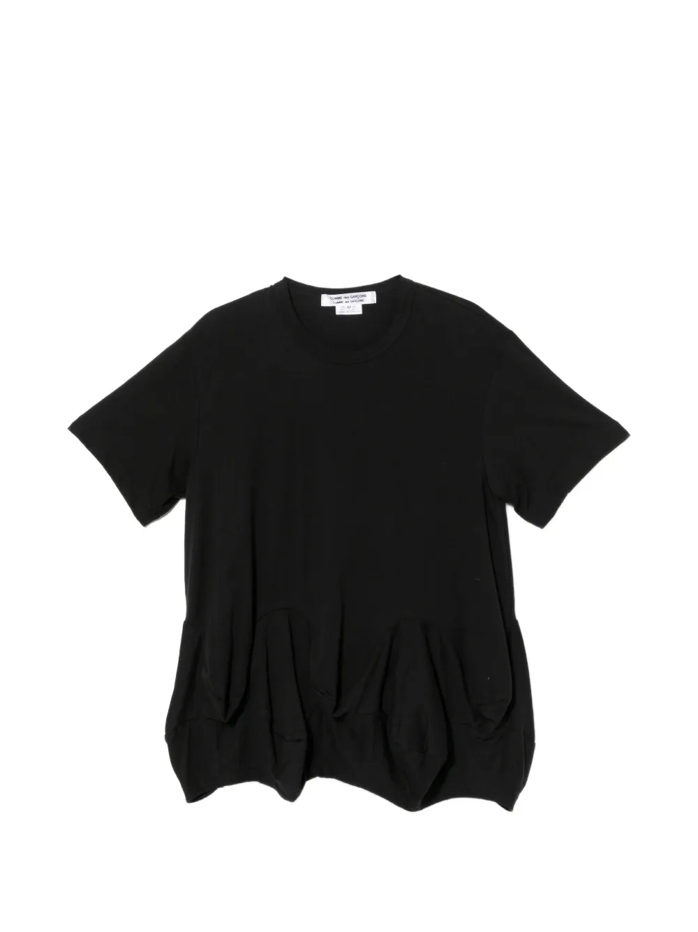 Comme Des Garçons Comme Des Garçons T-shirt con ruches - Nero