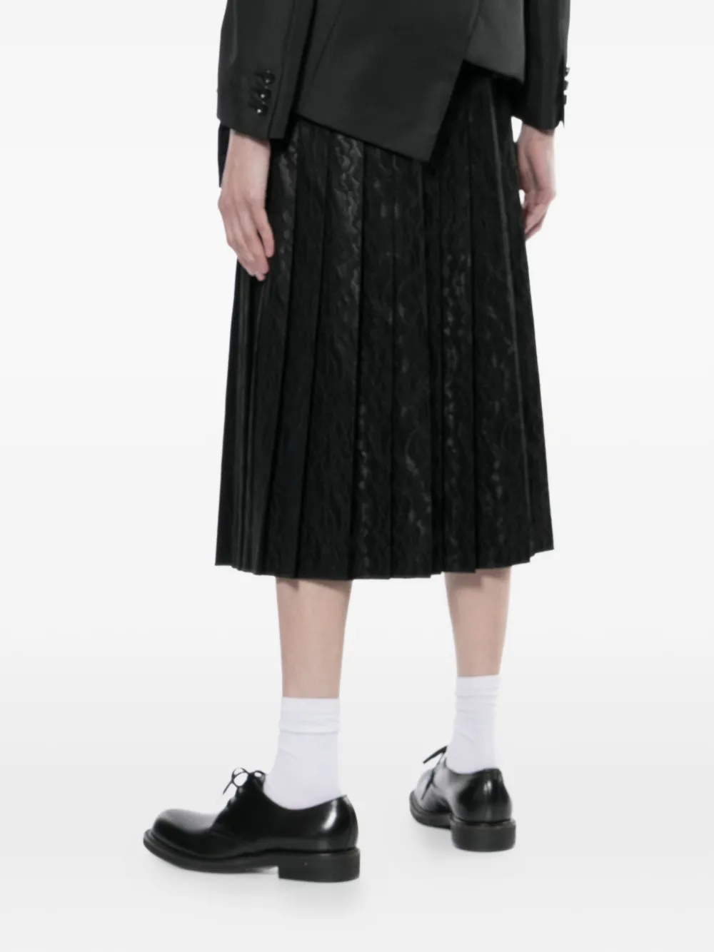 Junya Watanabe Plooirok van kant Zwart