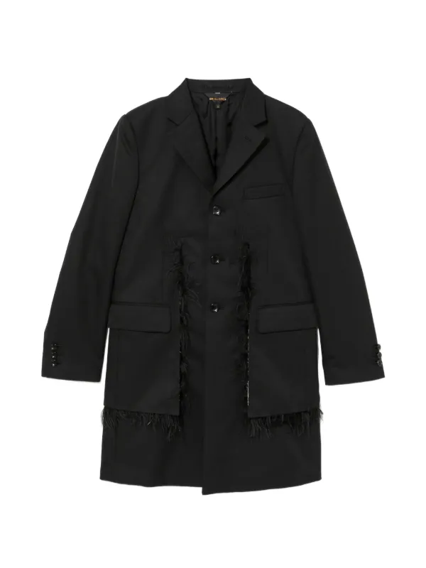 Comme des Garçons Button-up Coat in Black