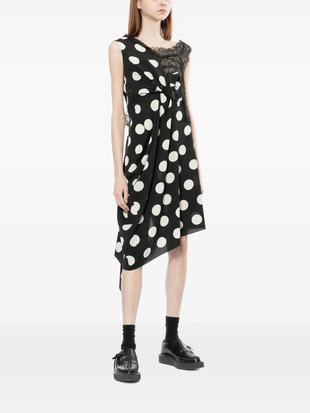 Junya Watanabe Abito denim a pois - Nero