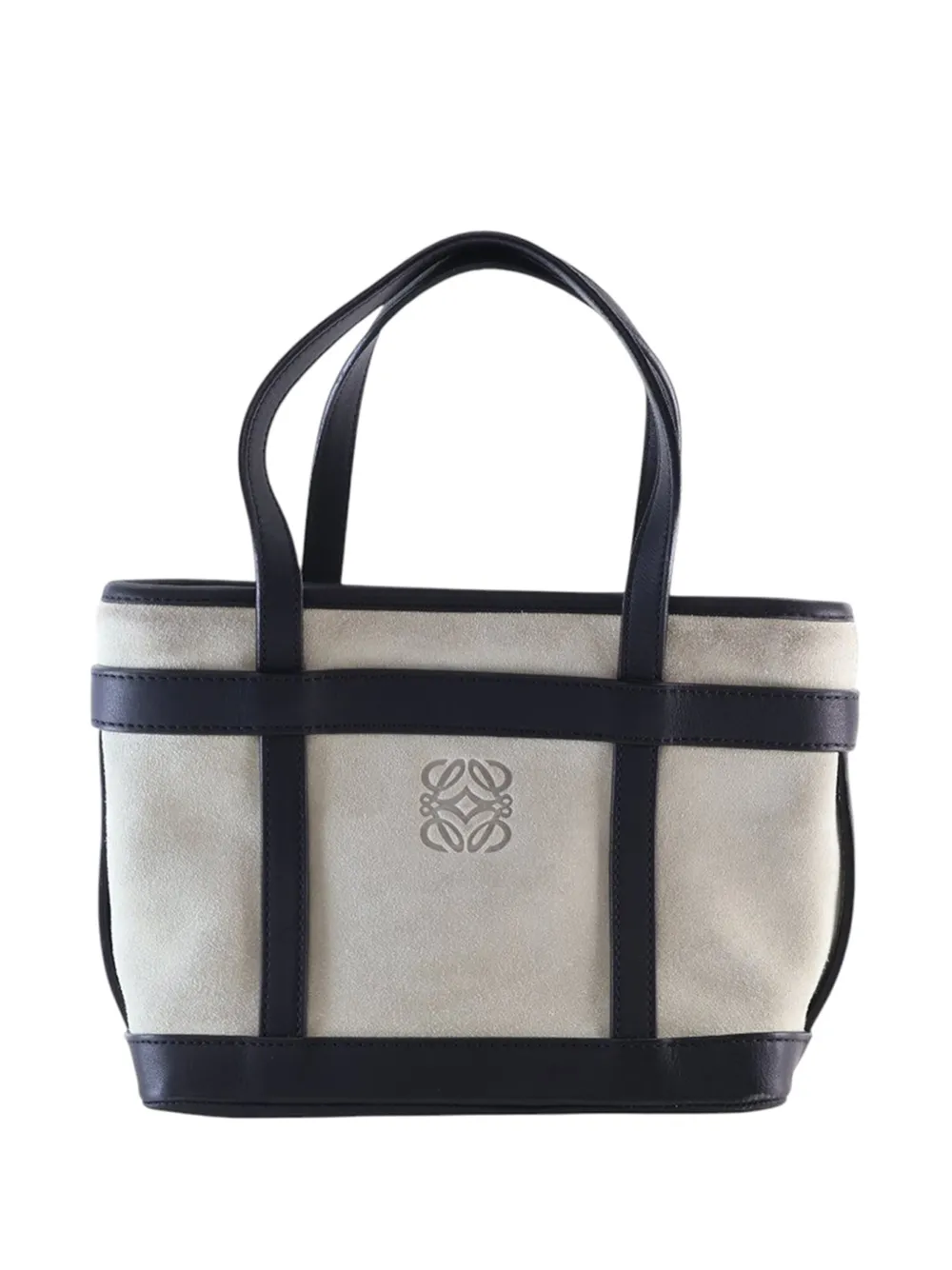 Loewe Pre-Owned 2000-2025 Mini Suede Anagram tote bag - Grigio