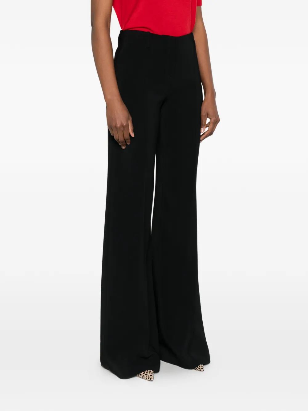  Ermanno Scervino Belt-loop Palazzo Pants - Black 