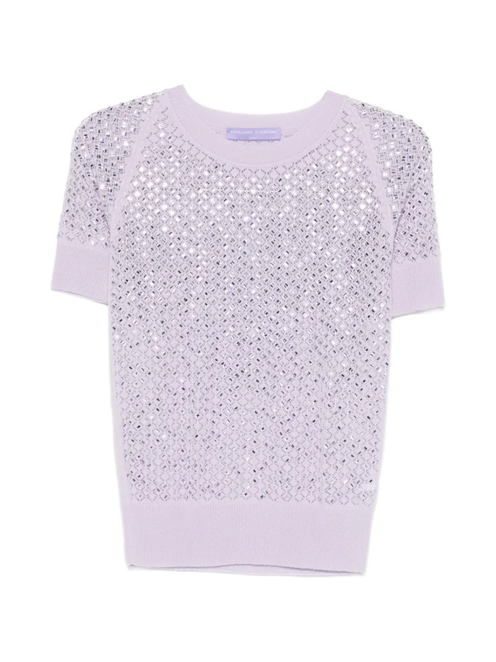 Ermanno Scervino embellished T-shirt - Viola