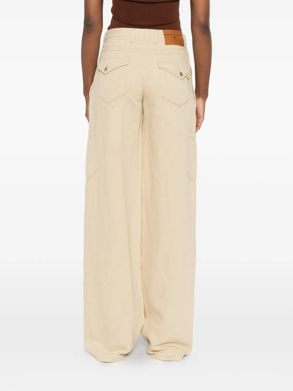 Ermanno Scervino Jeans met knopen Beige