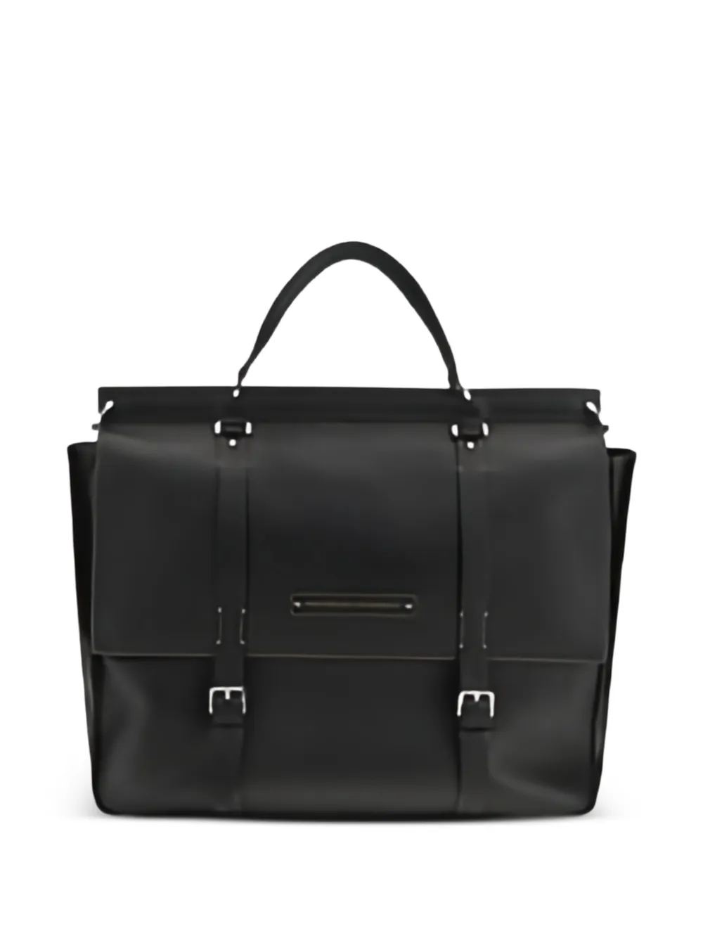 Brunello Cucinelli buckle leather shoulder bag - Nero