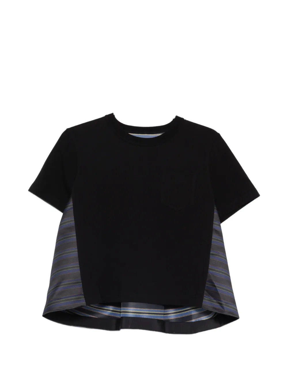 sacai boxy-fit T-shirt - Nero