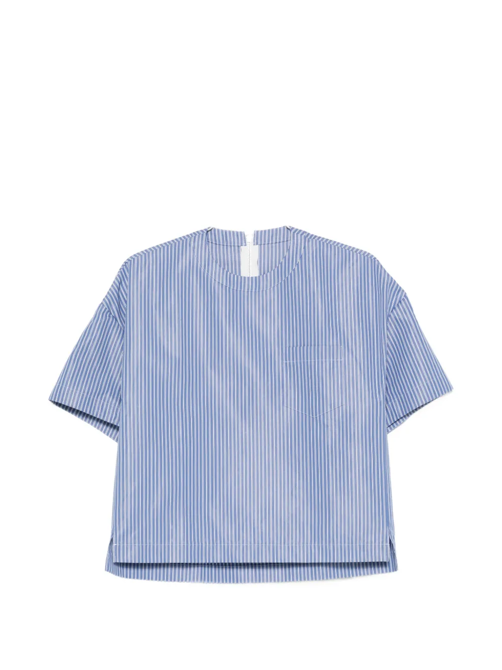 sacai striped shirt - Blu