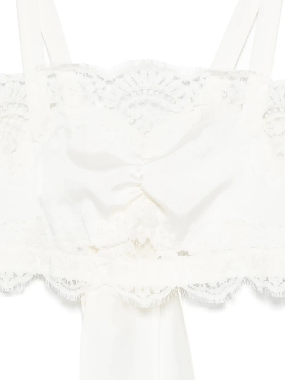Paky Lace-Detail Bow Top