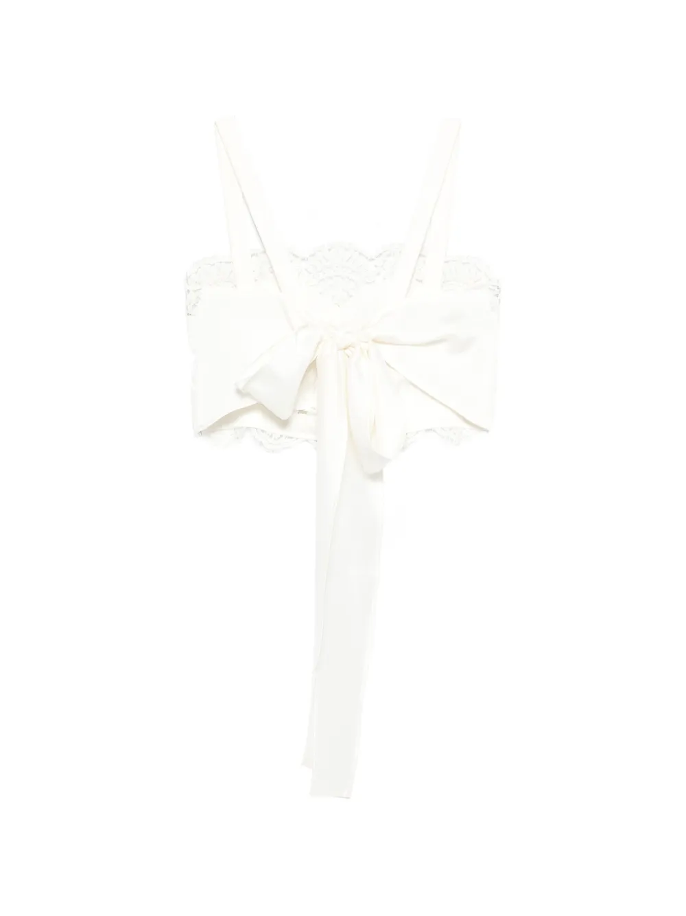 Paky Lace-Detail Bow Top