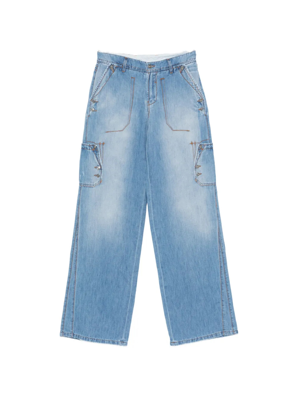 Ermanno Scervino pocket denim trousers - Blu