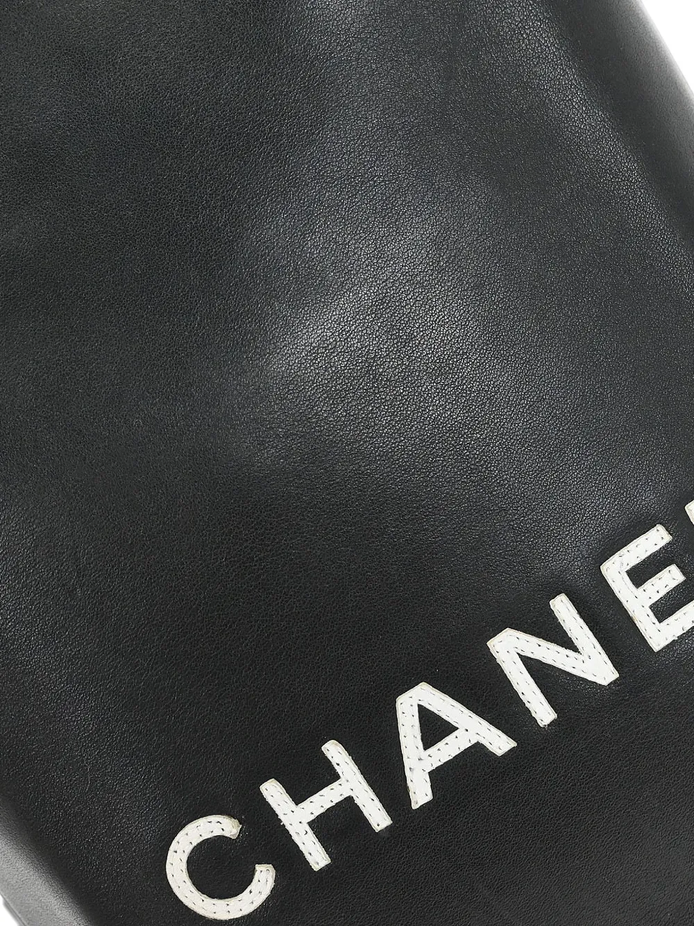 CHANEL Pre-Owned 2008 Essential shopper met logo Zwart