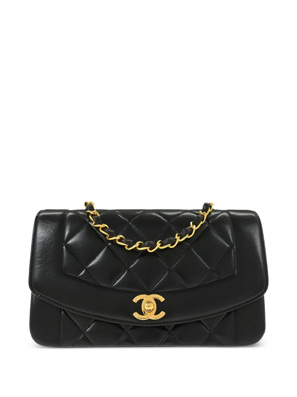 CHANEL Pre-Owned Borsa a spalla Diana piccola 1995 - Nero