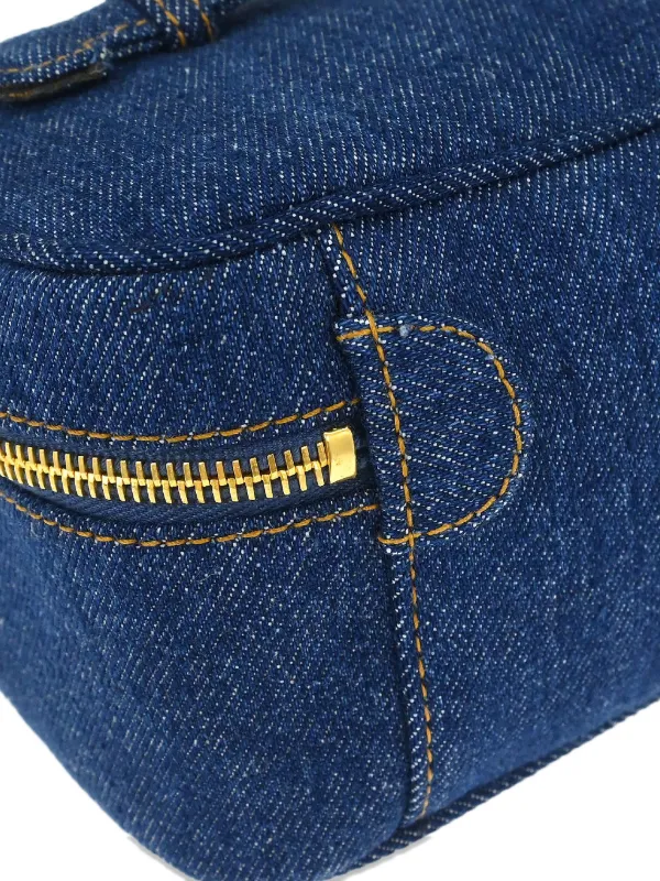 CHANEL Pre-Owned 1996-1997 デニム コスメポーチ | ブルー | FARFETCH JP